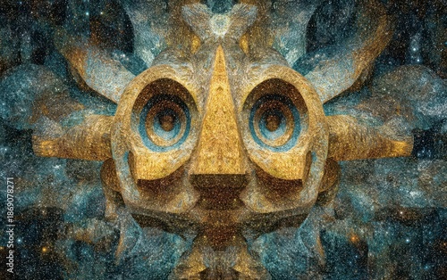 Abstract Sun Inspired Art with Vibrant Textures and Colors