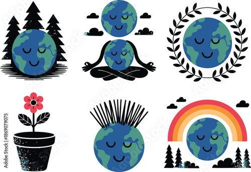 Two hands gently hold planet Earth with doves flying and International Peace Day written above