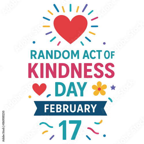 Random Act of Kindness Day Vector Banner and Social Media Template – February 17