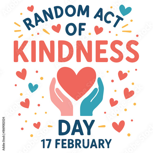 Random Act of Kindness Day Vector Banner and Social Media Template – February 17