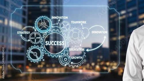 Wallpaper Mural Business Success Strategy Gears Innovation Teamwork Growth Execution. Torontodigital.ca