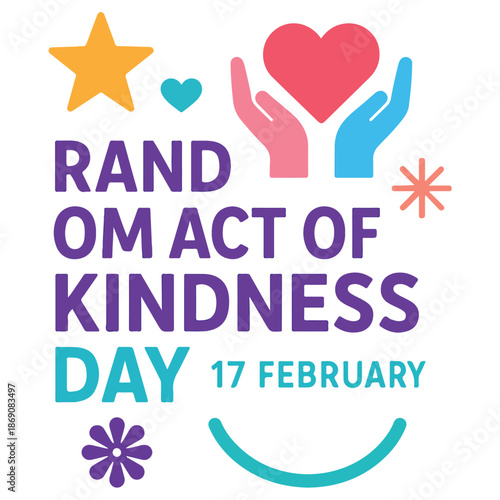 Random Act of Kindness Day Vector Banner and Social Media Template – February 17