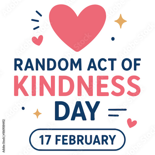 Random Act of Kindness Day Vector Banner and Social Media Template – February 17