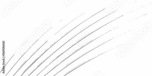 Abstract white lines forming a fan like pattern against a plain background