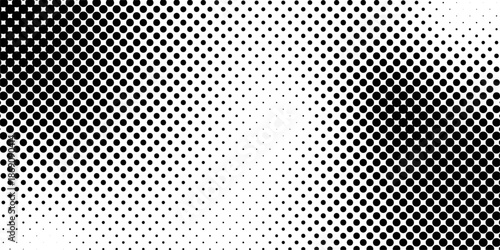 Halftone gradient vanishing grit noise background with retro pixelated bitmap backdrop texture ideal for vintage inspired graphic design posters and digital art projects