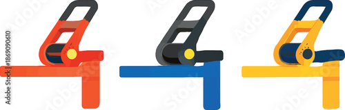 Colorful Clamp Design Illustrations