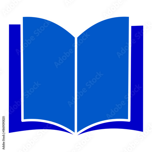 Open notebook solid icon