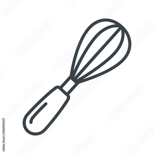Simple wire whisk Vector
