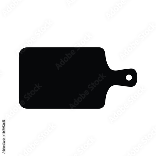 Black cutting board Vector