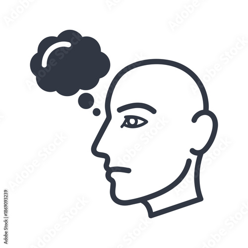 Thoughtful individual Vector