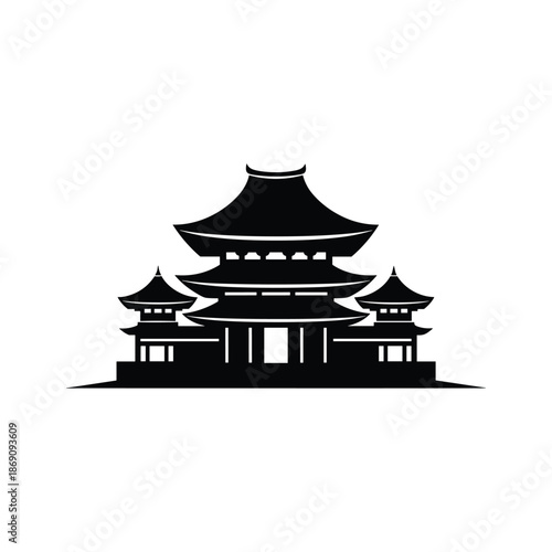 Traditional asian temple Vector