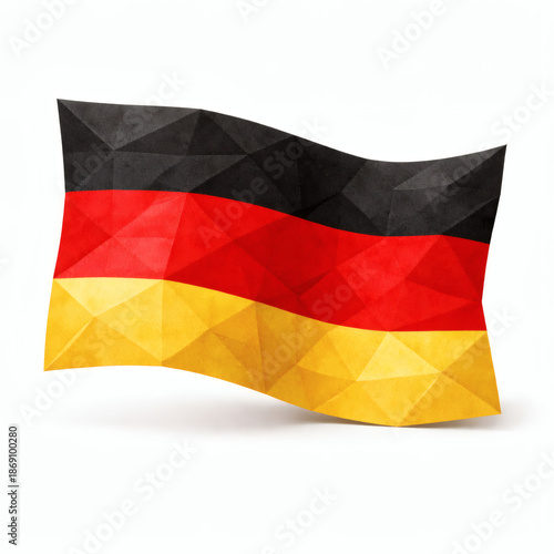 German Flag in Artistic For...