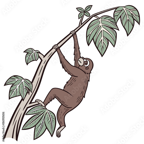 monkey with tree