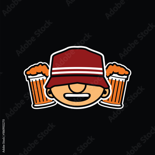 Hooligans Bucket Hat Ultras logo No010