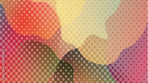 幾何学　抽象的　カラフル　模様　背景