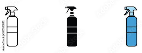Spray bottle icon vector. cleaning, gardening, beauty products symbol. vector illustration.