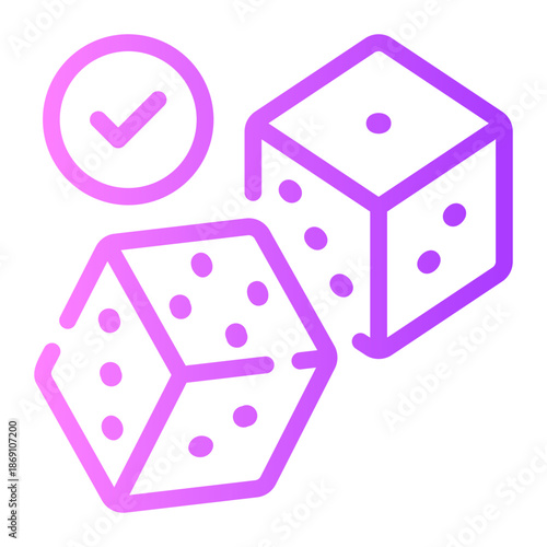 dices gradient icon