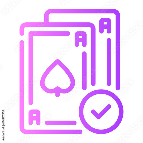 poker gradient icon
