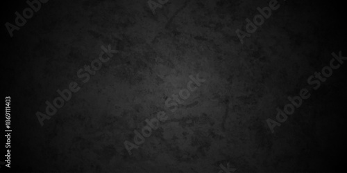 Dark black stone wall grunge backdrop texture background. monochrome slate grunge concrete wall black backdrop vintage marbled textured border background.
