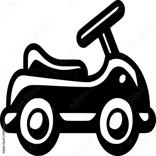 Toy Ride: A charming toy vehicle, beckoning youthful adventures and sparking imaginative journeys.