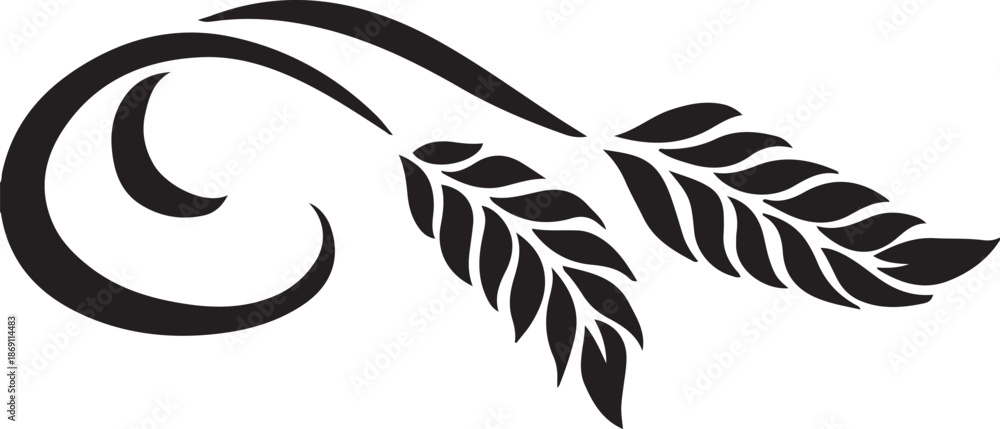 Fototapeta premium Vector illustration of an elephant with black and white contour lines of a horse and zebra featuring tribal tattoo art patterns and wild animal head silhouette designs for a nature logo symbol