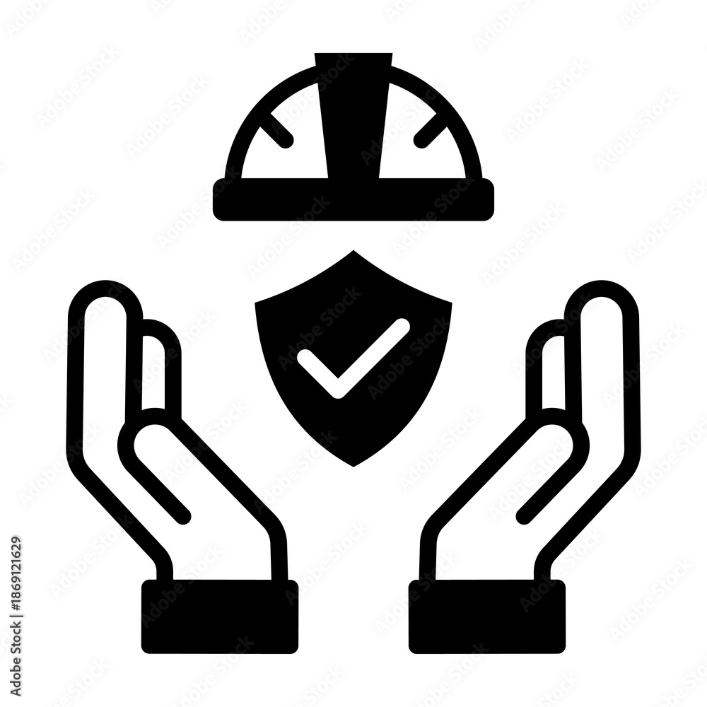 Obraz premium Safety Icon Mixed Style Vector Illustration