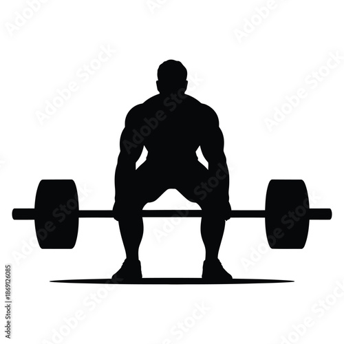 man lifting weights