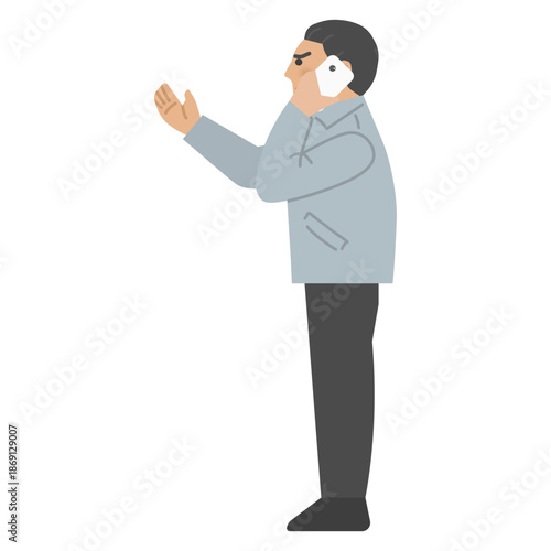 A dissapointed customer is complaining a company on the phone.