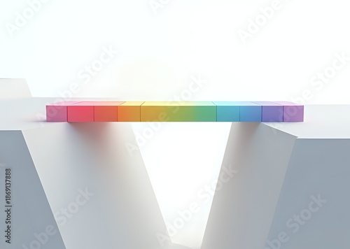 Rainbow Bridge Over a Chasm