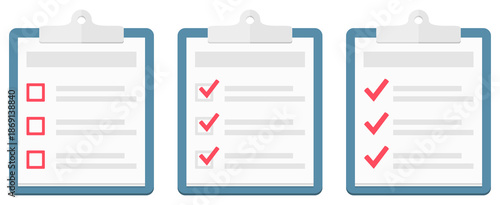 Check list on clipboard illustration