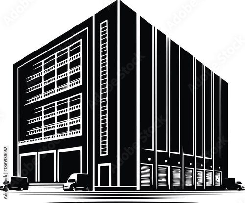 Modern multi-story office building