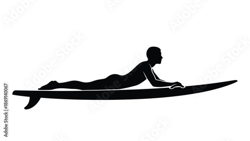 A surfer riding a wave captured as a striking black silhouette