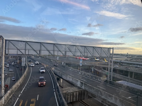 Slika na platnu Pasay City Manila Runway area road