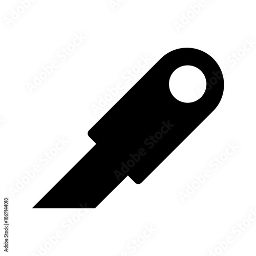 A solid key icon representing security, access control, privacy, password protection, and authorization concepts. Ideal for business systems, digital security, login interfaces. EPS 10 