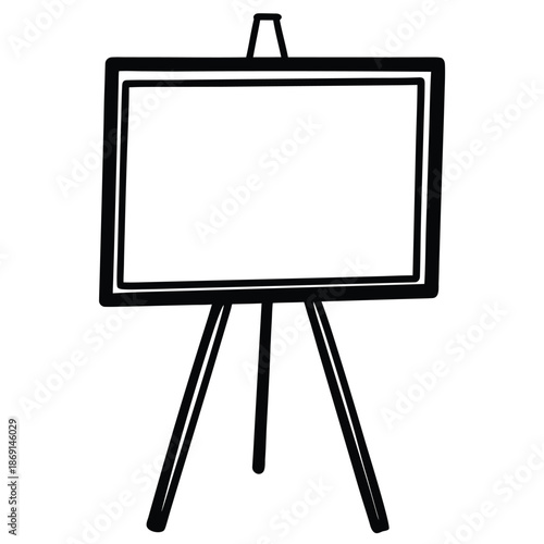 whiteboard vector on white background