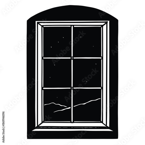 window vector on white background