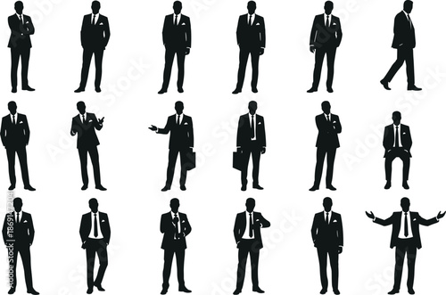 Businessman silhouette, professional posture, corporate gesture, formal attire, office behavior, executive stance, leadership pose, business movement, career expression, workplace style