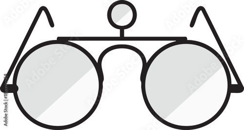 Round flip up style sunglasses