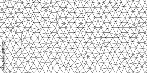 Abstract seamless geometric pattern triangle vector futuristic technology design. Net on the wall decoration.