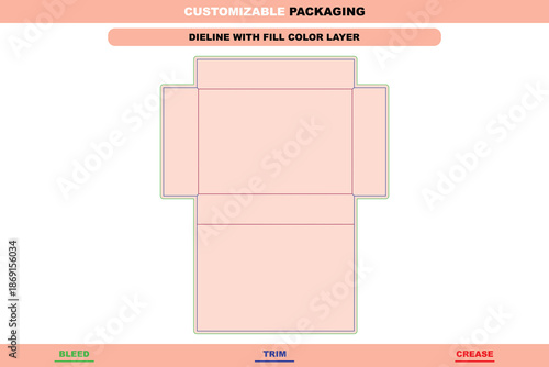 Healthy snack rigid gift box dieline engineered with premium folding structure designed for clean presentation and professional packaging layout accuracy