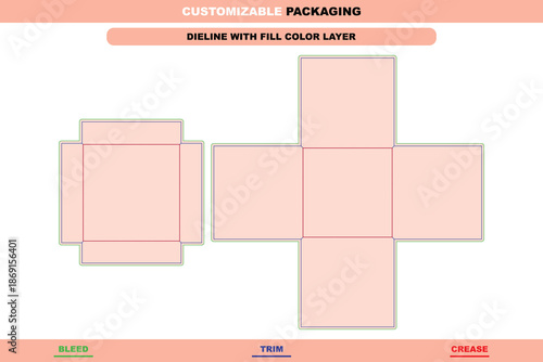 Luxury Christmas rigid gift box dieline engineered with elegant structure precision folding accuracy and premium holiday packaging layout