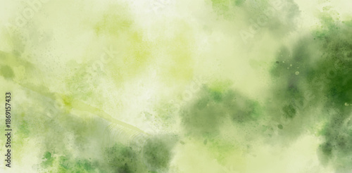 Abstract watercolor art background template. green watercolor backdrop empty space for text, banner, presentation or product display graphic design
