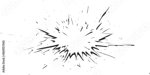 A grunge black ink splat and splash design forms a nature-inspired flower pattern with vector paint texture and artistic drops of ink for a unique christmas decoration illustration