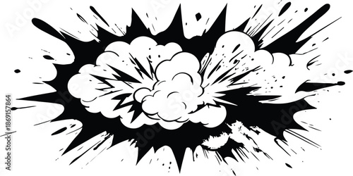 Seamless vintage floral pattern featuring an abstract black and white flower sketch with nature leaves and daisy silhouettes for an elegant wedding invitation wallpaper design