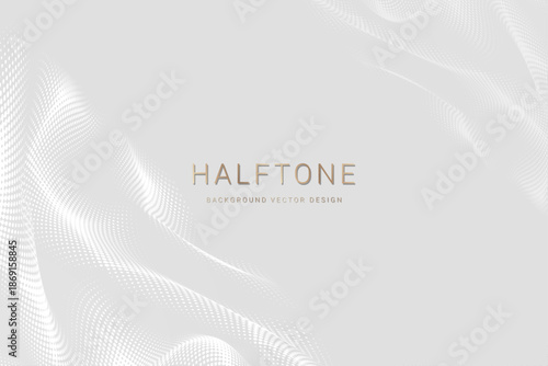 White gradient background with waves-EPS04