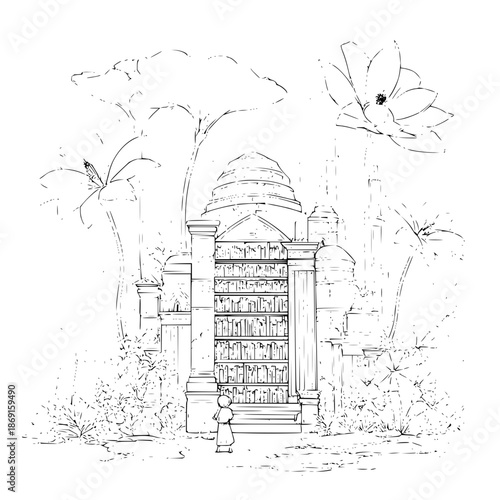 Abstract Black Void with Minimalist Aesthetic