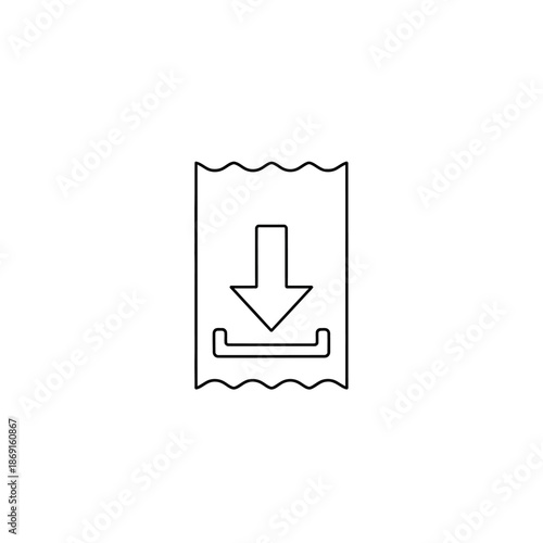 Close-up of a disposable wet wipe packet with a downward arrow symbol for hygiene and skincare practice