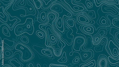 Abstract topography a seamless flow of organic topographic map the concept of a conditional geography scheme and the terrain path topo contour map design.