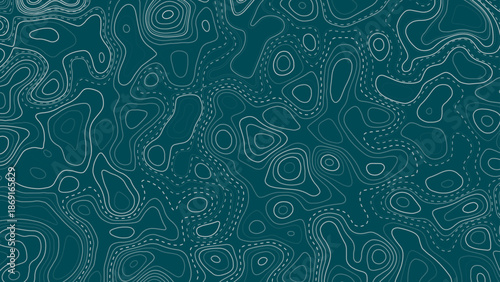 Abstract topography a seamless flow of organic topographic map the concept of a conditional geography scheme and the terrain path topo contour map design.