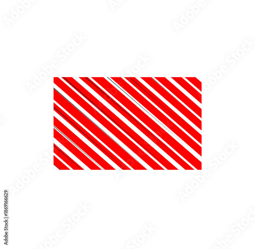 Candy cane Christmas background, peppermint diagonal stripes print seamless pattern